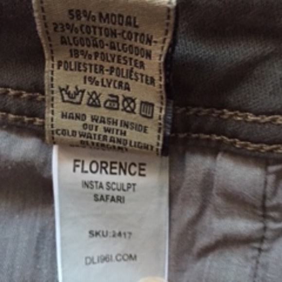 DL1961 Florence Skinny Stretch Denim Jeans Size 25 - Picture 5 of 8
